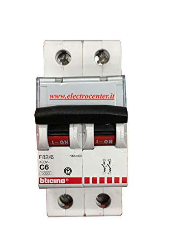 Bticino Magnetotermico 2P 6A 6Ka Btdin60 F82/6