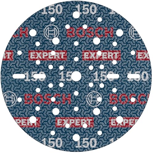 Bosch 50X Disco Per Levigatura Expert O780, 150 Mm (Per Legno Duro, Vernice Su Legno, Ø 150 Mm, Grano 150, Professional Accessorio Levigatrice Rotoorb