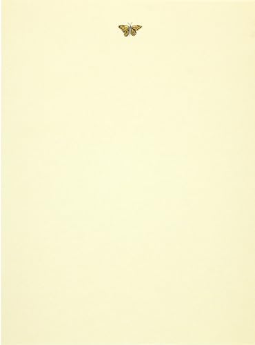 Gold Butterfly Letter-Perfect Stationary