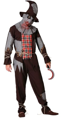 Atosa Costume Spaventapasseri Terrificante Uomo Adulto Xl