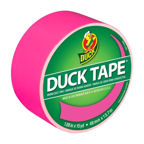 Colored Duct Tape, 1.88 X 15 Yds, 3 Core, Neon Pink, Sold As 1 Roll