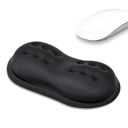 Pabrey Poggiapolsi Mouse, Supporto Polso Mouse In Memory Foam, Appoggio Polso Mouse Ergonomico, Antiscivolo, Sollievo Dal Dolore Al Polso, Per Compute