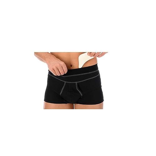 Tlm Boxer Ernia Inguinale Maschile Nero Taglia 3 - Circonferenza Vita 79-85 Cm