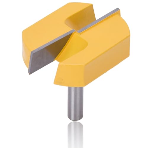 Fresa Per Legno Gambo 8Mm, Fresa Legno Spianare Per Superficie Del Piano Di Appoggio Cnc Legno, Punte Per Falegnameria, Diametro Di Taglio 2 Pollici, 