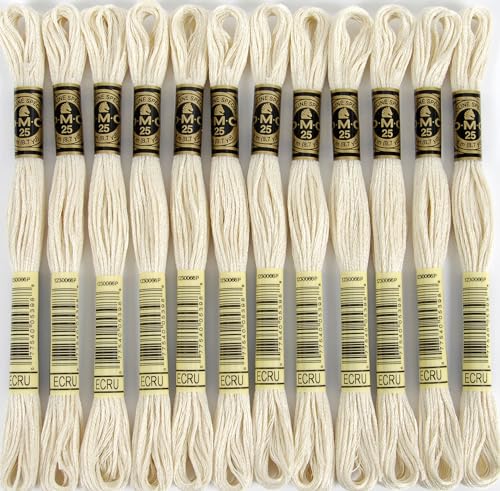 Bulk Buy: Dmc Six Strand Embroidery Cotton 8 M Ecru 117-Ecru (Confezione)