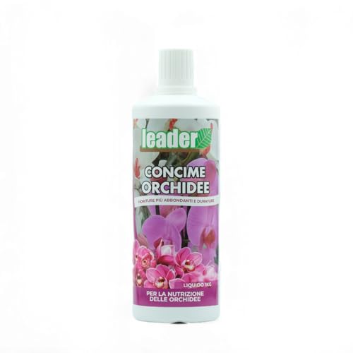 Leader, Concime Orchidee Liquido, Nutrimento Per Orchidee Coltivate In Vaso O In Terra, Ideale Per Sviluppo Rigoglioso E Crescita Sana, Formato Liquid
