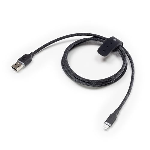 Zagg Mophie Chargestream Charging Cable Usb-A To Lightning Cable 2 Metre, Fast Charging, Heavy Duty, Braided, Black