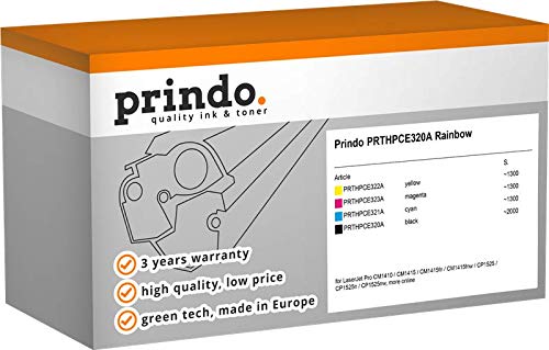 Prindo Value Pack Nero / Ciano / Magenta / Giallo Prthpce320A Rainbow