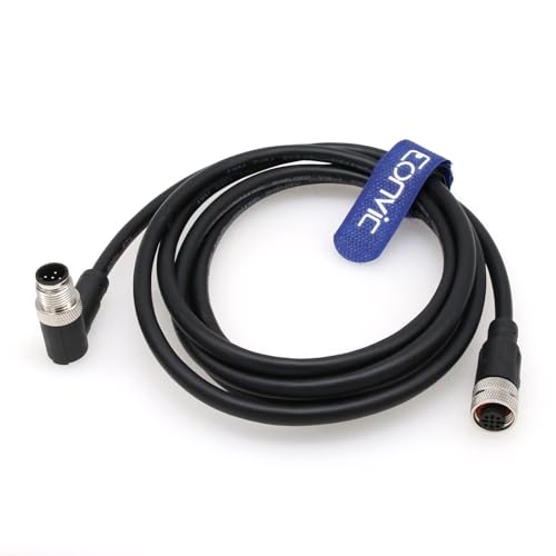 Eonvic Industriale M12 5 Pin Maschio Ad Angolo Retto A Femmina Diritta Connettore Sensore Aviazione Elettrico Pvc Cavo 1M