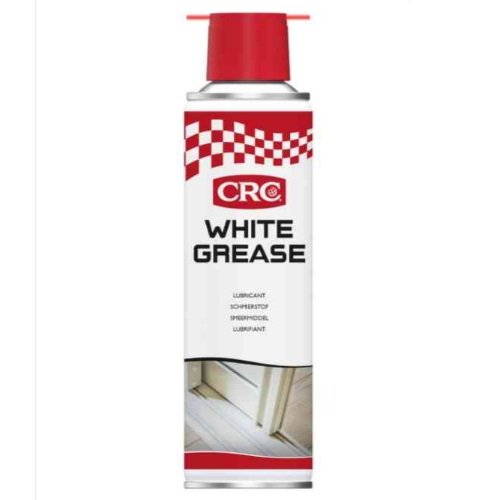 Crc Grasso Spray Litio 250Ml White Grease Bianco Spray Lubrificante Al Litio E Ptfe. Universale E Persistente. Il Ptfe Riduce L'Attrito,Metallo/Plasti