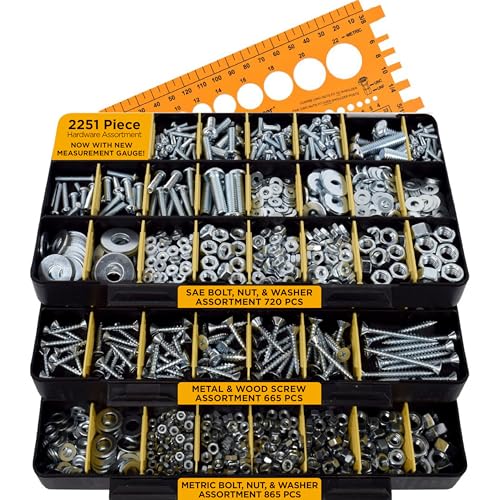 Jackson Palmer Assortimento Di Articoli In Ferro Da 1.700 Pezzi Con Viti, Dadi, Bulloni E Rondelle (3 Scatole)