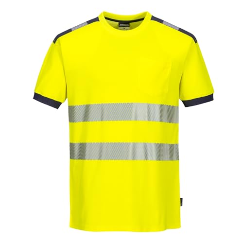 Portwest T181 T-Shirt Alta Visibilità, Vision, Giallo, 4Xl