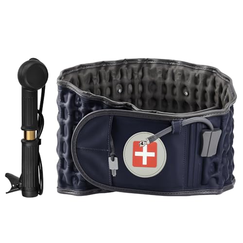 Fascia Lombare Supporto Schiena,Cintura Lombare,Fascia Per La Schiena,Dispositivo Di Trazione, Gonfiabile, Per Alleviare I Dolori Muscolari E Prevenir