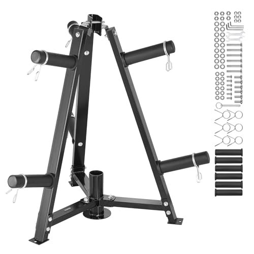 Vevor Supporto Per Dischi Pesi, Nero, Albero Per Dischi Pesi Per Dischi Pesi Da 50,8 Mm Albero Per Dischi Standard, Capacità Di Carico 136 Kg Porta Pe