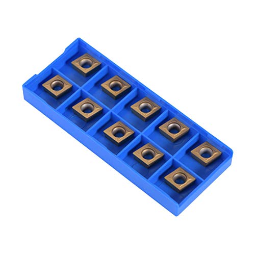 10 Pezzi/Scatola Inserti In Metallo Duro, Inserti In Metallo Duro Cnc Con Scatola Di Immagazzinaggio, Inserti In Metallo Duro Cnc Fresa Tornio Utensil
