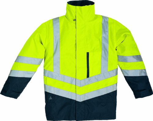 Deltaplus 5426515 Optimum-Hv Parka Panoply, Taglia M, Giallo-Fluo/Blu