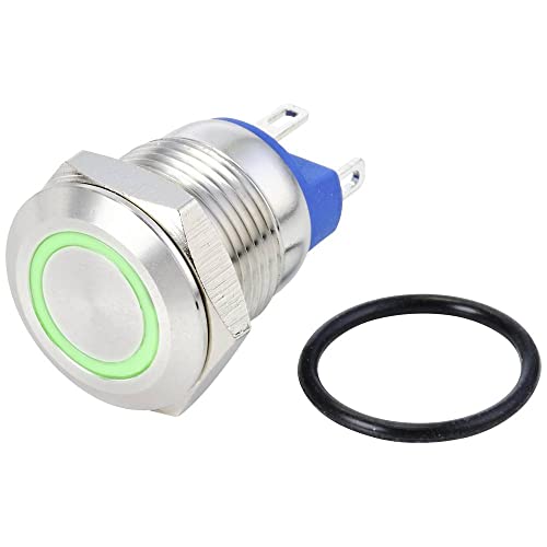 Tru Components Tc-10090900 Gq12-Af-10E/J/G/24V/S - Interruttore A Pressione Anti-Vandalismo 48 V/Dc 2 A 1