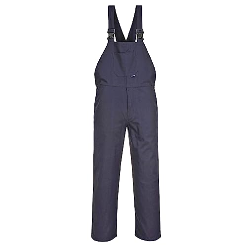 Portwest C881 Salopette In Cotone Regolabile Da Uomo Blu Navy, M