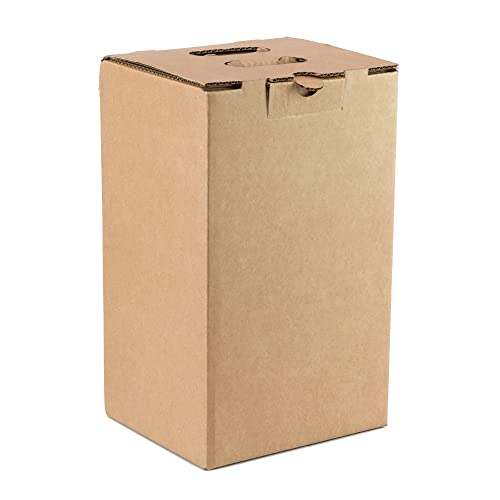 Confezione Da 4 Scatole Per Lotto Natale, Scatole Cartone Per Cestini Gourmet. Scatola Cartone Impilabile Capacità 4 Bottiglie, Astuccio Cartone Resis