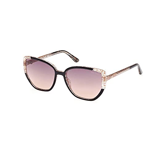 Guess Gu7882 Occhiali, Shiny Black, 55/15/135 Da Donna, Nero Luccicante