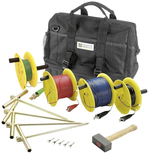Chauvin Arnoux P01102040 Test Equipment Terra Resistività/Kit, 50 M, Standard 2 M X 50 M E 2 M X 30 M Bobine