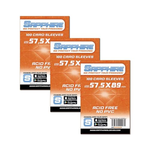 Red Glove - 3 Pack 100 Sapphire Sleeves Orange 57,5 X 89 Sporange3P