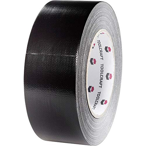 Toolcraft 54B48L40Sc 54B48L40Sc Nastro In Tessuto Gaffer Nero (L X L) 40 M X 48 Mm 1 Pz.