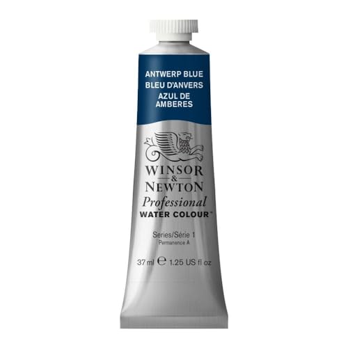 Winsor & Newton Professional - Vernici Ad Acquerello, Vivaci E Resistenti Alla Luce, Pigmenti Per Artisti, Tubo 37 Ml, Colore: Blu Anversa