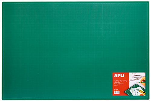 Apli 013563 Tappetino Per Taglio In Pvc, 900 Mm X 600 Mm X 2 Mm, Verde