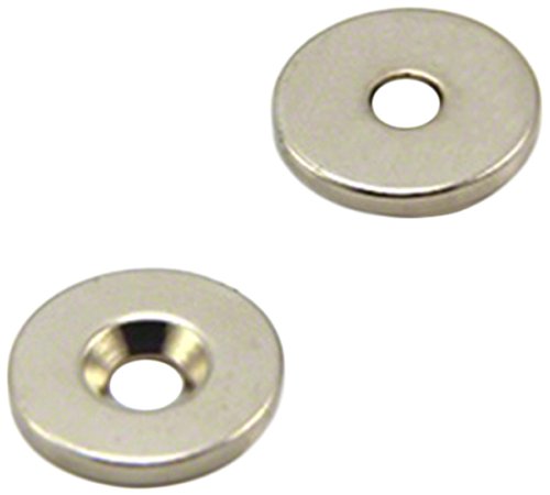 15Mm Dia X 2Mm Thick X 4.2Mm C/Sink Neodymium Magnet - 1.7Kg Pull (South) (Pack Of 40)