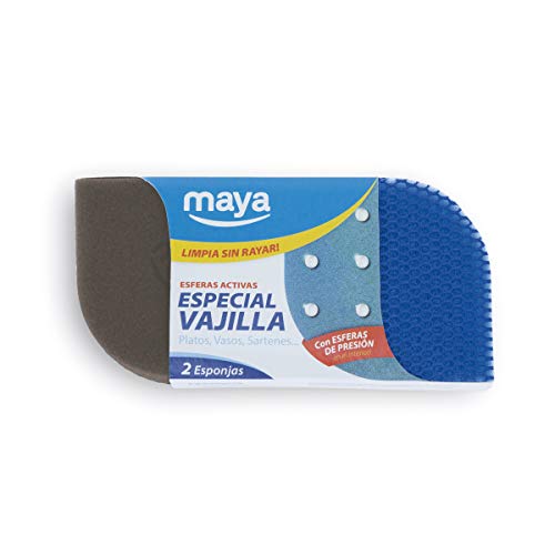 Maya Strumenti Professionali 07114-V Spugna Evo Special Dinnerware, Pulisce Senza Graffi O Lasciare In Fibra
