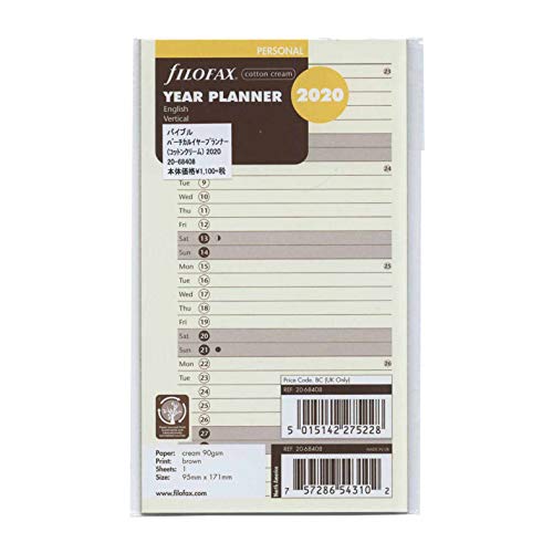 Filofax 000020 – 68408 Calendario