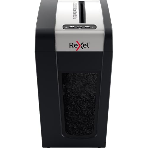 Rexel Secure Mc6-Sl Slimline Whisper-Shred™, Distruggidocumenti Manuale, 7-6 Fogli A4 (70-80 Gr/Mq), Taglio Micro, Livello Di Sicurezza P-5, Per Uso P