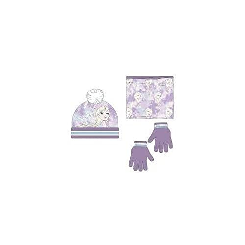 Conjunto 3 Piezas Snood Frozen Ii Purple