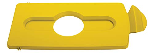 Rubbermaid Commercial Products Topper Per Stazione Di Raccolta Differenziata, 1 Lid, Giallo, 1