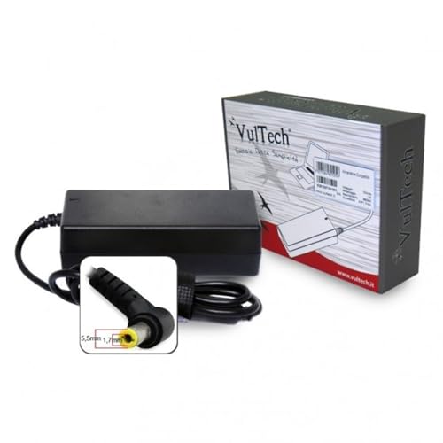 Vultech To19158C-312 Alimentatore Per Toshiba, 5.5X2.5 Mm, 30 W, 19 V, 1.58 A, Nero