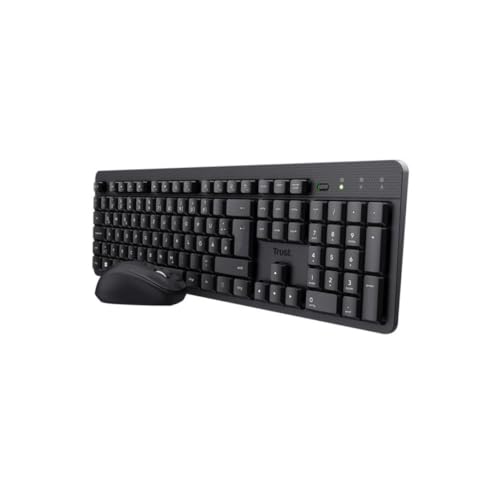 Trust Tkm-360 Combo Teclado Inalámbrico + Ratón Inalámbricos 1600Dpi Negros