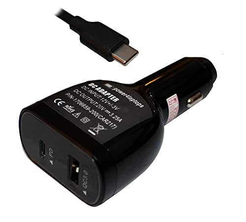 Power4Laptops Adattatore Cc Auto Caricabatteria Per Tablet Compatibile Con Lenovo Thinkpad X1 3Rd Gen