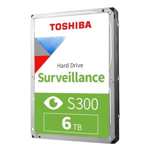 Toshiba Disco Rigido Marca Modello S300 Surveillance - Disco Rigido - 6 Tb - Interno - 3.5" - Sata 6Gb/S - 5400 Rpm - Buffer: 256 Mb