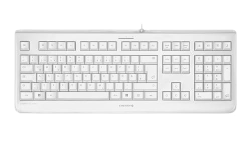 Cherry Kc 1068, Layout Per La Svizzera, Tastiera Qwertz, Facilmente Disinfettabile, Tastiera Con Filo Impermeabile, Battitura Estremamente Silenziosa,