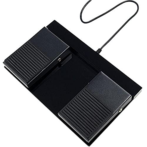 Scythe Usb Foot Switch Ii Pedaliera Per Pc A 2 Pedali, Nero