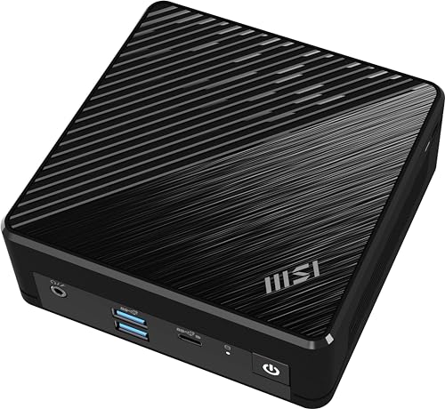 Msi Cubi N Adl S N100 Bb Barebone Per Pc/Stazione Di Lavoro 0.66L Sized Pc Nero Intel Soc 3,4 Ghz (Sff Cubi N Adl S N100 Bb)