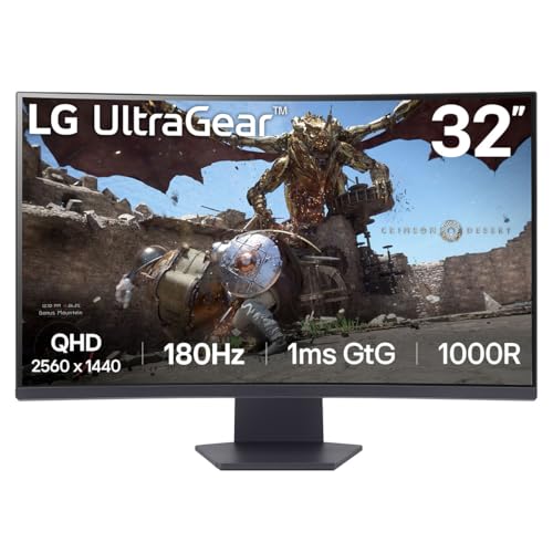 Lg 32Gs60Qc-B Monitor Pc 80 Cm [31.5] 2560 X 1440 Pixel Quad Hd Lcd Nero (Hdmi X2 Displayport Headphone)