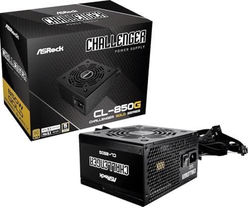 Asrock Steel Legend Sl-850G, Alimentatore Atx, 850 W, 80+, Oro, Nero