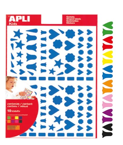 Agipa Playshapes Labels. Hearts And Bellflowers. 1120 Pcs