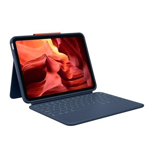 Logitech Rugged Combo 4 Per Ipad (10A Generazione) Custodia Protettiva Con Smart Connector E Tastiera Resistente A Prova Di Versamento - Qwertz