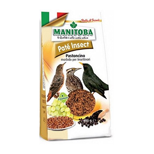 Manitoba Patè Insect 400 G Pastoncino Morbido Per Uccelli Selvatici Insettivori