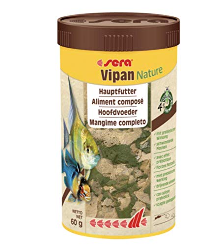 Sera Vipan Nature 100 Ml Mangime In Fiocchi Per Pesci Tropicali D'Acqua Dolce Acquario