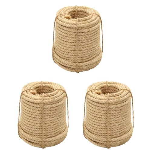Vidaxl Corde In Sisal 3 Pz 20 Mm, Corda In Canapa, Corda, Corda Artigianale, Spago In Sisal, Corda Decorativa, Corda Per Tiragraffi, Corda Per Gatti