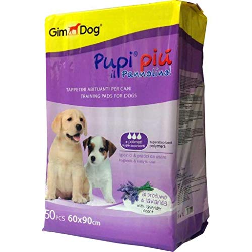 Gimdog Pupi Piu Tappetini Abituanti Al Profumo Di Lavanda 60X90 Cm 50Pcs